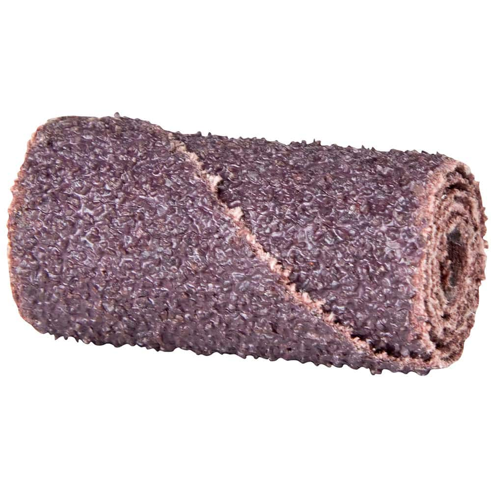 Norton - 3/4" Max Roll Diam x 2" OAL, 80 Grit Aluminum Oxide Straight Cartridge Roll - First Tool & Supply