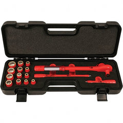 Wiha - 16 Piece Adjustable Torque Wrench & Socket Set - First Tool & Supply