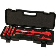 Wiha - 16 Piece Adjustable Torque Wrench & Socket Set - First Tool & Supply