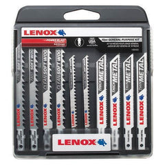 Lenox - Jig Saw Blade Sets Blade Material: Bi-Metal Minimum Blade Length (Inch): 3-5/8 - First Tool & Supply