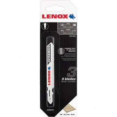 Lenox - Jig Saw Blades Blade Material: Bi-Metal Blade Length (Inch): 3-1/2 - First Tool & Supply