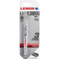 Lenox - Jig Saw Blades Blade Material: Bi-Metal Blade Length (Inch): 3-5/8 - First Tool & Supply