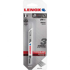 Lenox - Jig Saw Blades Blade Material: Bi-Metal Blade Length (Inch): 3-5/8 - First Tool & Supply