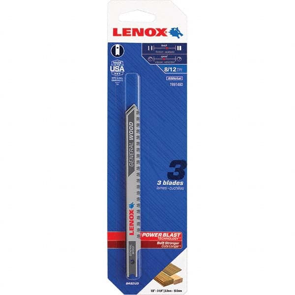 Lenox - Jig Saw Blades Blade Material: Bi-Metal Blade Length (Inch): 4-1/2 - First Tool & Supply