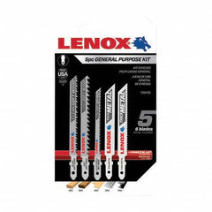 Lenox - Jig Saw Blade Sets Blade Material: Bi-Metal Minimum Blade Length (Inch): 3-5/8 - First Tool & Supply