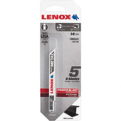 Lenox - Jig Saw Blades Blade Material: Bi-Metal Blade Length (Inch): 3-5/8 - First Tool & Supply