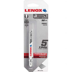 Lenox - Jig Saw Blades Blade Material: Bi-Metal Blade Length (Inch): 3-5/8 - First Tool & Supply