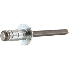 STANLEY Engineered Fastening - Size 6 Large Flange Head Aluminum Multi Grip Blind Rivet - First Tool & Supply