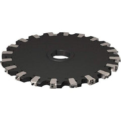 Seco - Arbor Hole Connection, 17/32" Cutting Width, 121.04mm Depth of Cut, 315mm Cutter Diam, 50mm Hole Diam, 10 Tooth Indexable Slotting Cutter - R335.25 Toolholder, XNHQ 1407 Insert, Neutral Cutting Direction - First Tool & Supply