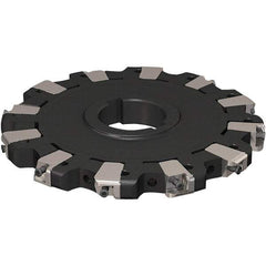 Seco - Arbor Hole Connection, 17/32" Cutting Width, 50.54mm Depth of Cut, 160mm Cutter Diam, 40mm Hole Diam, 6 Tooth Indexable Slotting Cutter - R335.25 Toolholder, XNHQ 1407 Insert, Neutral Cutting Direction - First Tool & Supply