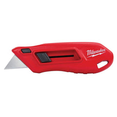 Milwaukee Tool - Utility Knives, Snap Blades & Box Cutters; Type: Utility Knife ; Blade Type: Utility ; Number of Blades Included: 1 ; Number of Blades: 1 ; Handle Material: Plastic ; Color: Red - Exact Industrial Supply