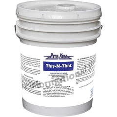 Rite-Kem - Bathroom, Tile & Toilet Bowl Cleaners; Type: Cleaning Solution ; Form: Liquid Concentrate ; Container Size: 5 Gallon Pail ; Container Type: Pail ; Scent: Pleasant ; Disinfectant: No - Exact Industrial Supply