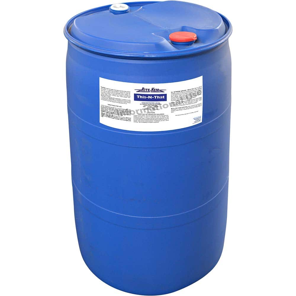 Rite-Kem - Bathroom, Tile & Toilet Bowl Cleaners; Type: Cleaning Solution ; Form: Liquid Concentrate ; Container Size: 55 Gal. Drum ; Container Type: Plastic Drum ; Scent: Pleasant ; Disinfectant: No - Exact Industrial Supply