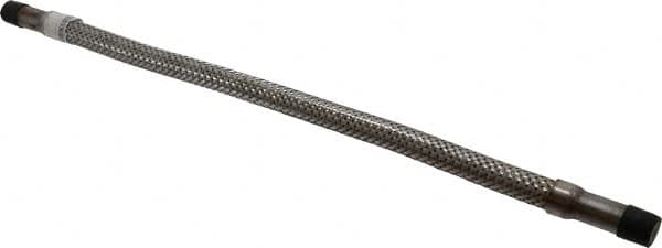 Made in USA - 24" OAL, 1/2" ID, 1,040 Max psi, Flexible Metal Hose Assembly - First Tool & Supply