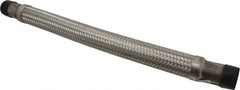 Made in USA - 24" OAL, 1-1/4" ID, 450 Max psi, Flexible Metal Hose Assembly - First Tool & Supply