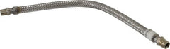 Made in USA - 24" OAL, 1/2" ID, 1,040 Max psi, Flexible Metal Hose Assembly - First Tool & Supply