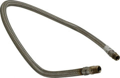 Made in USA - 36" OAL, 3/8" ID, 1,450 Max psi, Flexible Metal Hose Assembly - First Tool & Supply