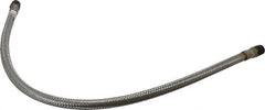 Made in USA - 36" OAL, 1/2" ID, 1,040 Max psi, Flexible Metal Hose Assembly - First Tool & Supply