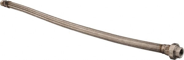 Made in USA - 36" OAL, 3/4" ID, 600 Max psi, Flexible Metal Hose Assembly - First Tool & Supply