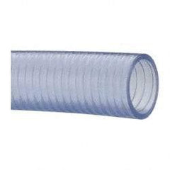 Made in USA - 1-1/2" Inside x 1-13/16" Outside Diam, Food & Beverage Hose - 4" Bend Radius, 100' Long, 28 Vacuum Rating - First Tool & Supply