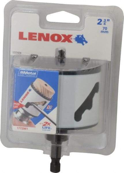 Lenox - 2-3/4" Diam, 1-1/2" Cutting Depth, Hole Saw - Bi-Metal Saw, Toothed Edge - First Tool & Supply