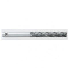 1/8 Dia. x 3 Overall Length 4-Flute Square End Solid Carbide SE End Mill-Round Shank-Center Cut-TiAlN - First Tool & Supply