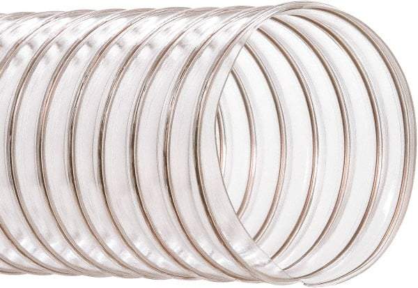 Hi-Tech Duravent - 10" ID, 50' Long, PVC Blower & Duct Hose - Clear, 11-3/4" Bend Radius, 5 In/Hg, 7 Max psi, -20 to 180°F, Abrasion and Chemical Resistant - First Tool & Supply