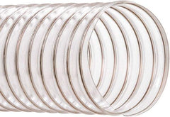 Hi-Tech Duravent - 2-1/2" ID, 50' Long, PVC Blower & Duct Hose - Clear, 3-1/4" Bend Radius, 25 In/Hg, 28 Max psi, -20 to 180°F, Abrasion and Chemical Resistant - First Tool & Supply