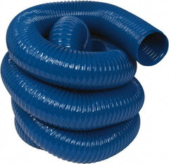 Hi-Tech Duravent - 5" ID, 25' Long, PVC Blower & Duct Hose - Blue, 6-3/4" Bend Radius, 14 In/Hg, 10 Max psi, -20 to 180°F, Abrasion and Chemical Resistant - First Tool & Supply