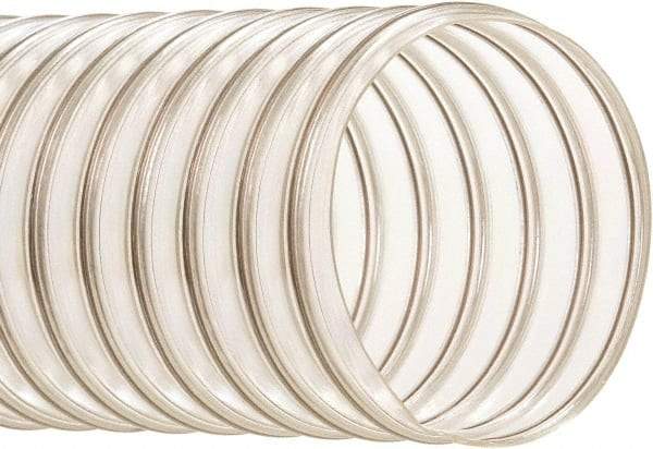 Hi-Tech Duravent - 7" ID, 50' Long, Polyurethane Blower & Duct Hose - Clear, 7-1/4" Bend Radius, 18 In/Hg, 12 Max psi, -65 to 200°F, Oil and Gas Resistant - First Tool & Supply