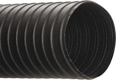 Hi-Tech Duravent - 4" ID, 25' Long, Steel Blower & Duct Hose - Black, 6-1/2" Bend Radius, 25 In/Hg, 33 Max psi, -40 to 250°F, Chemical and Abrasion Resistant - First Tool & Supply