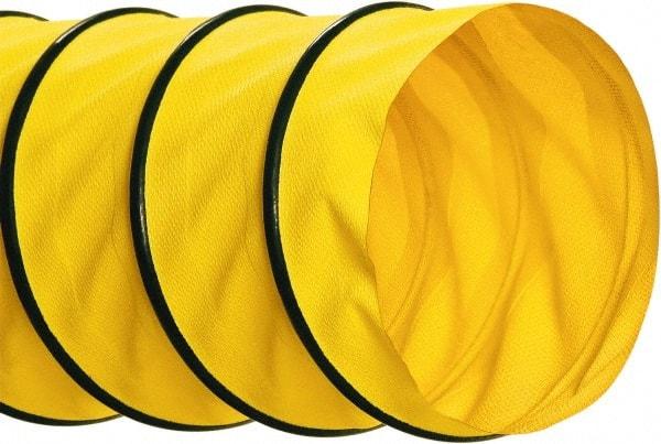 Hi-Tech Duravent - 4" ID, 25' Long, Polyester Blower & Duct Hose - Yellow, 2" Bend Radius, 28 In/Hg, 30 Max psi, -40 to 250°F - First Tool & Supply