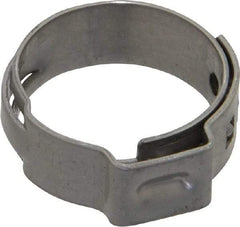 Oetiker - Stepless Ear Clamp - 11/16" Noml Size, 8mm Inner Width, 7mm Wide x 0.6mm Thick, Stainless Steel - First Tool & Supply