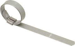 IDEAL TRIDON - 1" ID Galvanized Steel Preformed J-Type Clamp - 3/8" Wide, 0.025" Thick - First Tool & Supply