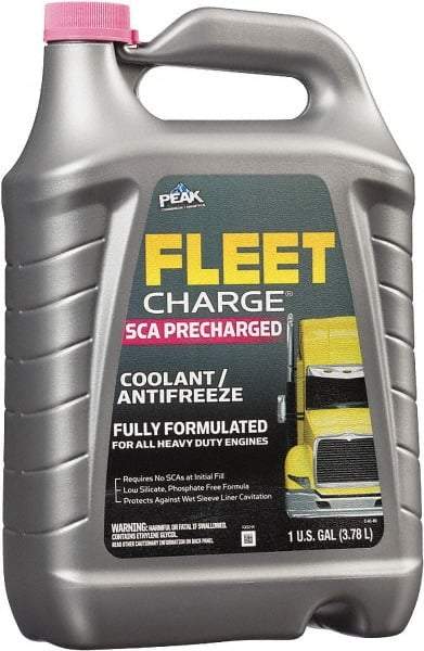 Peak - 1 Gal Heavy Duty Antifreeze & Coolant - Ethylene Glycol with SCA & Inhibitors Composition - First Tool & Supply