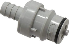 CPC Colder Products - 3/8" Nominal Flow, 3/8" ID, Male, Inline Hose Barb-Male Plug - 60 Max psi, 32 to 230°F, Polypropylene Coupling, EPDM O-Ring - First Tool & Supply