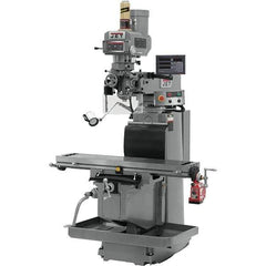 Jet - 54" Long x 12" Wide, 3 Phase Newall DP700 CNC Milling Machine - Variable Speed Pulley Control, R8 Taper, 5 hp - First Tool & Supply