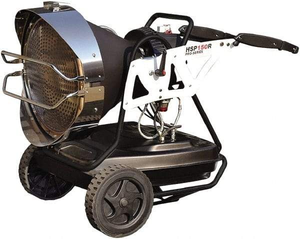 Heatstar - 147,000 BTU, Diesel, Kerosene, JP-8 & Jet8 Oil Fired Radiant Heater - 16 Gal Fuel Capacity - First Tool & Supply