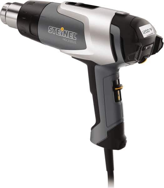 Steinel - 120 to 1,200°F Heat Setting, 4 to 13 CFM Air Flow, Heat Gun - 120 Volts, 13.5 Amps, 1,600 Watts, 6' Cord Length - First Tool & Supply