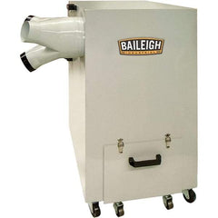 Baileigh - 5µm, 220 Volt Portable Metal Dust Collector - 30-1/2" Long x 21" Deep x 39-1/2" High, 4" Connection Diam, 1,450 CFM Air Flow, 10.4" Static Pressure Water Level - First Tool & Supply