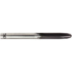 OSG - #2, 0.2215", 120° Point, Solid Carbide Straight Flute Drill Bit - First Tool & Supply