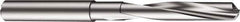 Sandvik Coromant - 6.5mm 130° Solid Carbide Jobber Drill - None Finish, Right Hand Cut, Spiral Flute, Straight Shank, 4.7638" OAL, Split Point - First Tool & Supply