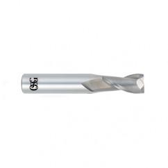 3/4 Dia. x 4 Overall Length 2-Flute .090 C/R Solid Carbide SE End Mill-Round Shank-Center Cutting-Uncoated - First Tool & Supply