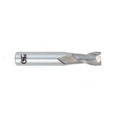 3/4 Dia. x 4 Overall Length 2-Flute .090 C/R Solid Carbide SE End Mill-Round Shank-Center Cutting-Uncoated - First Tool & Supply