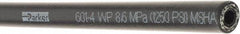 Parker - -4 Hose Size, 1/4" ID, 1,250 psi Work Pressure Hydraulic Hose - 3" Radius, Synthetic Rubber, -40°F to 257°F - First Tool & Supply