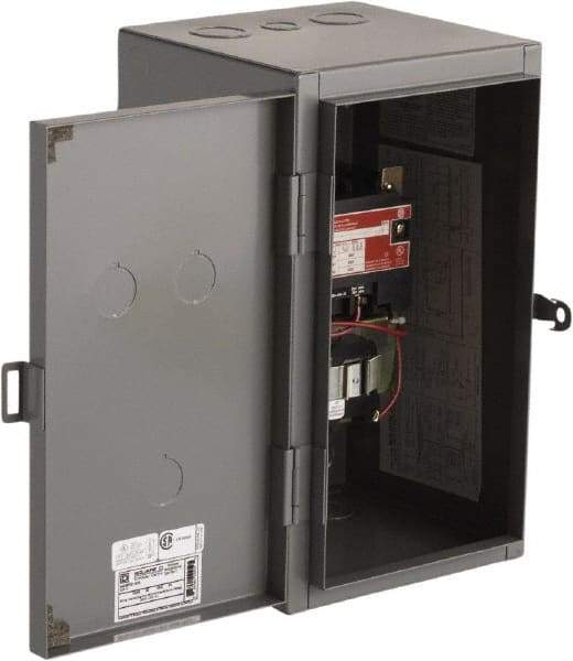 Square D - 1 NEMA Rated, 2 Pole, Mechanically Held Lighting Contactor - 60 A (Tungsten), 110 VAC at 50 Hz, 120 VAC at 60 Hz - First Tool & Supply