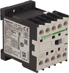 Schneider Electric - 4 Pole, 24 Coil VDC, 16 Amp at 690 VAC and 20 Amp at 440 VAC, Nonreversible IEC Contactor - BS 5424, CSA, IEC 60947, NF C 63-110, RoHS Compliant, UL Listed, VDE 0660 - First Tool & Supply