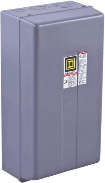 Square D - 3 Pole, 110 Coil VAC at 50 Hz and 120 Coil VAC at 60 Hz, 90 Amp NEMA Contactor - NEMA 1 Enclosure, 50 Hz at 110 VAC and 60 Hz at 120 VAC - First Tool & Supply