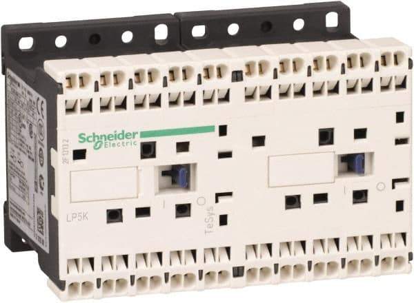 Schneider Electric - 3 Pole, 24 Coil VDC, 16 Amp at 690 VAC, 20 Amp at 440 VAC and 9 Amp at 440 VAC, Reversible IEC Contactor - BS 5424, CSA, IEC 60947, NF C 63-110, RoHS Compliant, UL Listed, VDE 0660 - First Tool & Supply