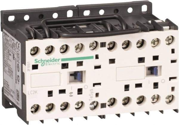 Schneider Electric - 3 Pole, 230 to 240 Coil VAC at 50/60 Hz, 6 Amp at 440 VAC, Reversible IEC Contactor - BS 5424, CSA, IEC 60947, NF C 63-110, RoHS Compliant, UL Listed, VDE 0660 - First Tool & Supply